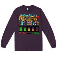 Plum battery life of a bus driver Long Sleeve Tee - texasbilliewilder