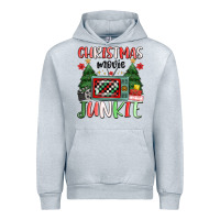Heather Grey Christmas movie junkie Urban Hoodie - MaliasSmallBusiness