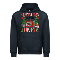 Navy Christmas movie junkie Urban Hoodie - MaliasSmallBusiness
