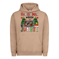 Pigment Burro Christmas movie junkie Urban Hoodie - MaliasSmallBusiness