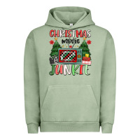 Pigment Oil Green Christmas movie junkie Urban Hoodie - MaliasSmallBusiness