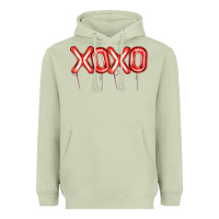 Matcha Valentine's Day Xoxo Balloon Heavyweight Hoodie - Artiststas
