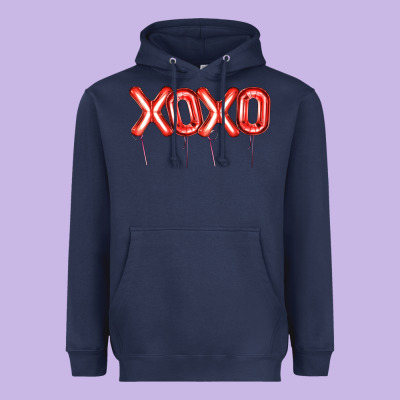 Valentine's Day Xoxo Balloon Heavyweight Hoodie Designed By Artiststas