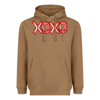 Toasted Coconut Valentine's Day Xoxo Balloon Heavyweight Hoodie - Artiststas