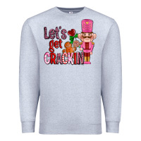 Heather Grey lets get crackin with nutcrackers ado Premium Sweatshirt - AdoDesignShop