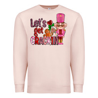 Pale Pink lets get crackin with nutcrackers ado Premium Sweatshirt - AdoDesignShop