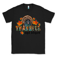 Black thankful and blessed Classic Tee - RanaPortraitStore
