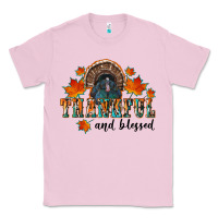 Bubblegum Pink thankful and blessed Classic Tee - RanaPortraitStore