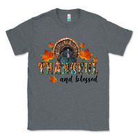 Charcoal Heather thankful and blessed Classic Tee - RanaPortraitStore