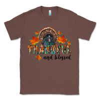 Chestnut thankful and blessed Classic Tee - RanaPortraitStore