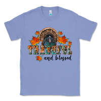 Colony Blue thankful and blessed Classic Tee - RanaPortraitStore
