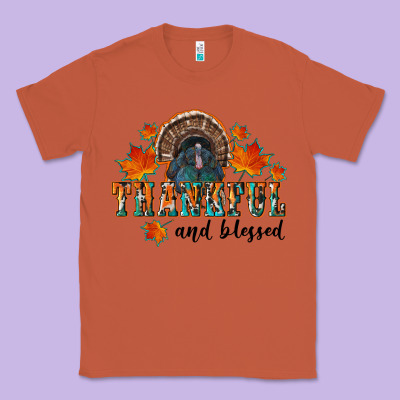 Thankful And Blessed Classic Tee Designed By Ranaportraitstore
