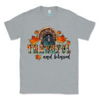 Heather Grey thankful and blessed Classic Tee - RanaPortraitStore