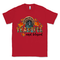 Red thankful and blessed Classic Tee - RanaPortraitStore