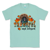 Seafoam thankful and blessed Classic Tee - RanaPortraitStore