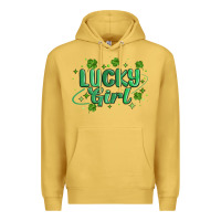 Antique Gold lucky girl Premium Hoodie - MaliasSmallBusiness
