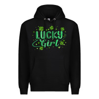 Black lucky girl Premium Hoodie - MaliasSmallBusiness