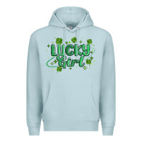 Blue Mist lucky girl Premium Hoodie - MaliasSmallBusiness