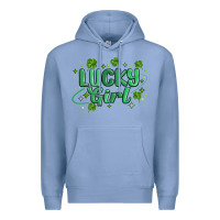 Colony Blue lucky girl Premium Hoodie - MaliasSmallBusiness