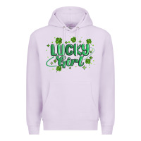 Lilac lucky girl Premium Hoodie - MaliasSmallBusiness