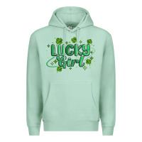 Seafoam lucky girl Premium Hoodie - MaliasSmallBusiness