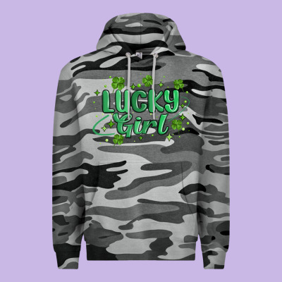 Lucky Girl Premium Hoodie Designed By Maliassmallbusiness