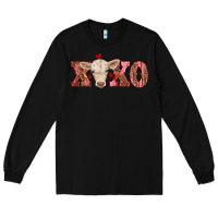 Black xoxo charolais calf Long Sleeve Tee - RanaPortraitStore
