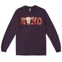 Plum xoxo charolais calf Long Sleeve Tee - RanaPortraitStore