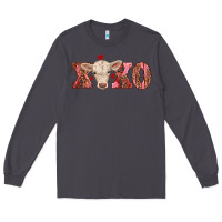 Smoke xoxo charolais calf Long Sleeve Tee - RanaPortraitStore