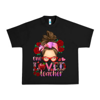Black one loved teacher messy bun Urban Heavy Tee - RanaPortraitStore