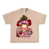 Burro one loved teacher messy bun Urban Heavy Tee - RanaPortraitStore
