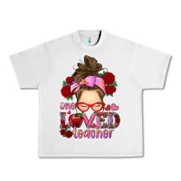 Lunar Rock one loved teacher messy bun Urban Heavy Tee - RanaPortraitStore