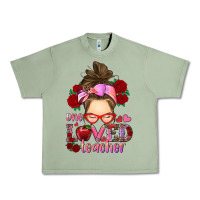 Oil Green one loved teacher messy bun Urban Heavy Tee - RanaPortraitStore