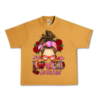 Peanut Butter one loved teacher messy bun Urban Heavy Tee - RanaPortraitStore