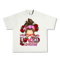 Pistachio one loved teacher messy bun Urban Heavy Tee - RanaPortraitStore