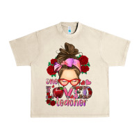 Sandshell one loved teacher messy bun Urban Heavy Tee - RanaPortraitStore