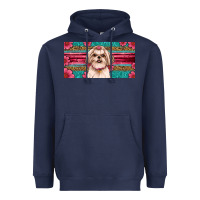 Navy Western Shih Tzu License Plate Design Heavyweight Hoodie - JahusDesignShop