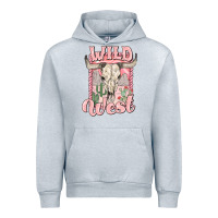 Heather Grey wild west Urban Hoodie - MaliasSmallBusiness