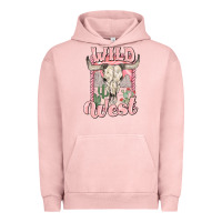 Pigment Salmon wild west Urban Hoodie - MaliasSmallBusiness