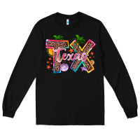 Black texas summer Long Sleeve Tee - Zillion Design Studio
