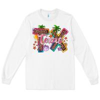 White texas summer Long Sleeve Tee - Zillion Design Studio