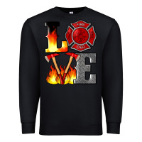 Black firefighter love Premium Sweatshirt - Artiststas