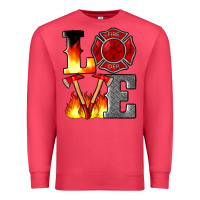 Cardinal firefighter love Premium Sweatshirt - Artiststas