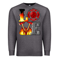 Charcoal Heather firefighter love Premium Sweatshirt - Artiststas