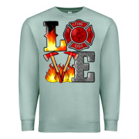 Seafoam firefighter love Premium Sweatshirt - Artiststas