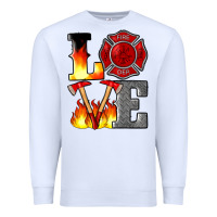 White firefighter love Premium Sweatshirt - Artiststas