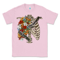 Bubblegum Pink kinda emotionless kinda emotional skeleton chest Classic Tee - FaDigitalArtStudio