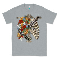 Heather Grey kinda emotionless kinda emotional skeleton chest Classic Tee - FaDigitalArtStudio