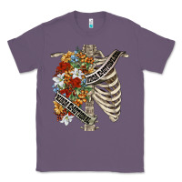 Lavender kinda emotionless kinda emotional skeleton chest Classic Tee - FaDigitalArtStudio