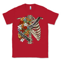 Red kinda emotionless kinda emotional skeleton chest Classic Tee - FaDigitalArtStudio